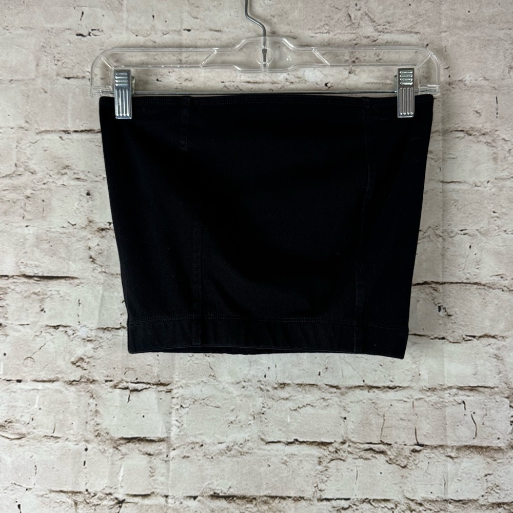 Good American Women's Tube Top Black Women's Pull On Stretch Summer Date Night